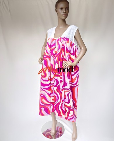 Robe longue évasée col V brodée | MYMOD
