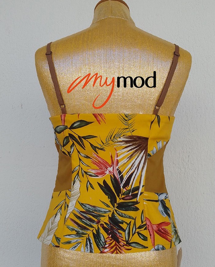 Débardeur imprimé ajusté bretelles réglables | MYMOD
