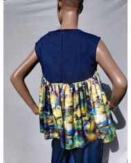 Airy & Chic Flared V-Neck Top for Events