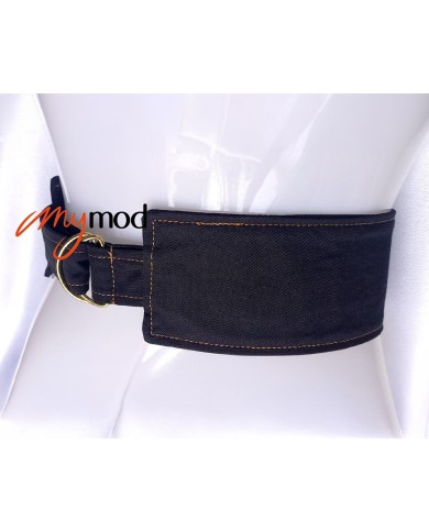 Ceinture large asymétrique boucles demi-lune | MYMOD